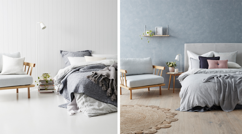 linen quilt cover two ways Aimee Tarulli Archer Interiors Katy Thomas The Eye Spy Milk Bar.