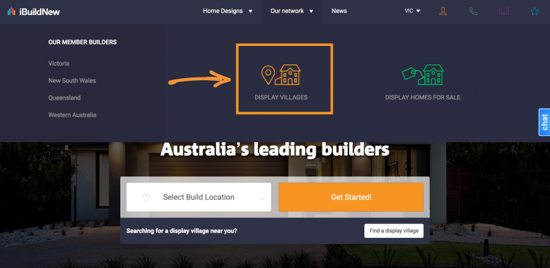display villages vic find map