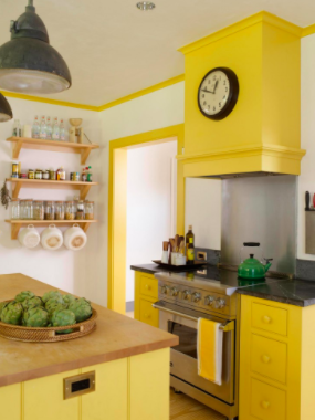 Contemporary kitchen design colours