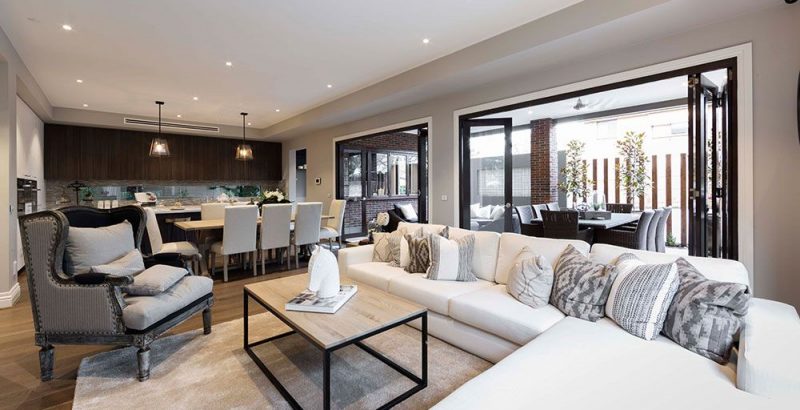 simple house design open plan living