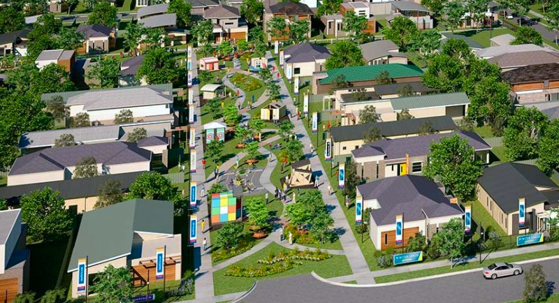 buying a display home - land estate