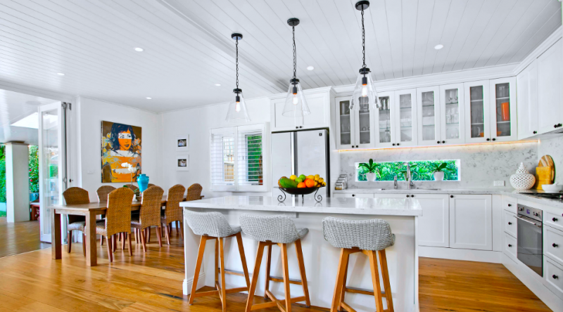 transitional kitchen