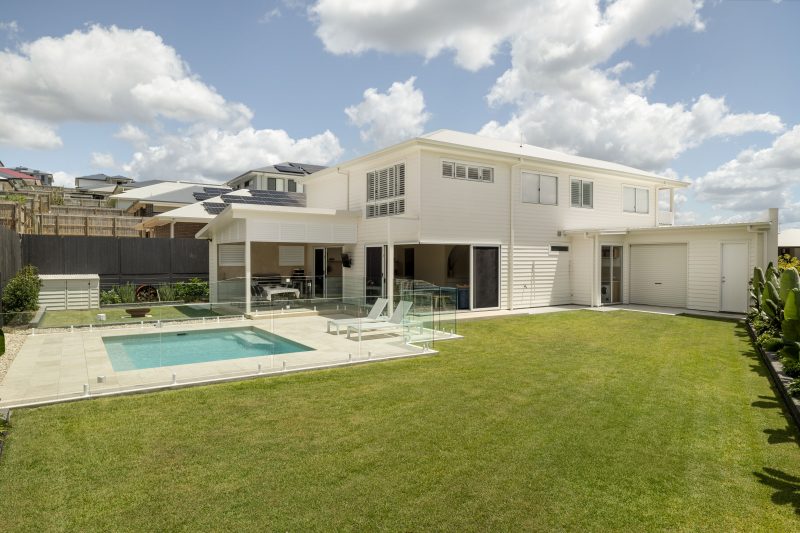 The backyard of the Hancocks’ Springfield Rise home - Photography by Josh Martin © Josh Martin Photography